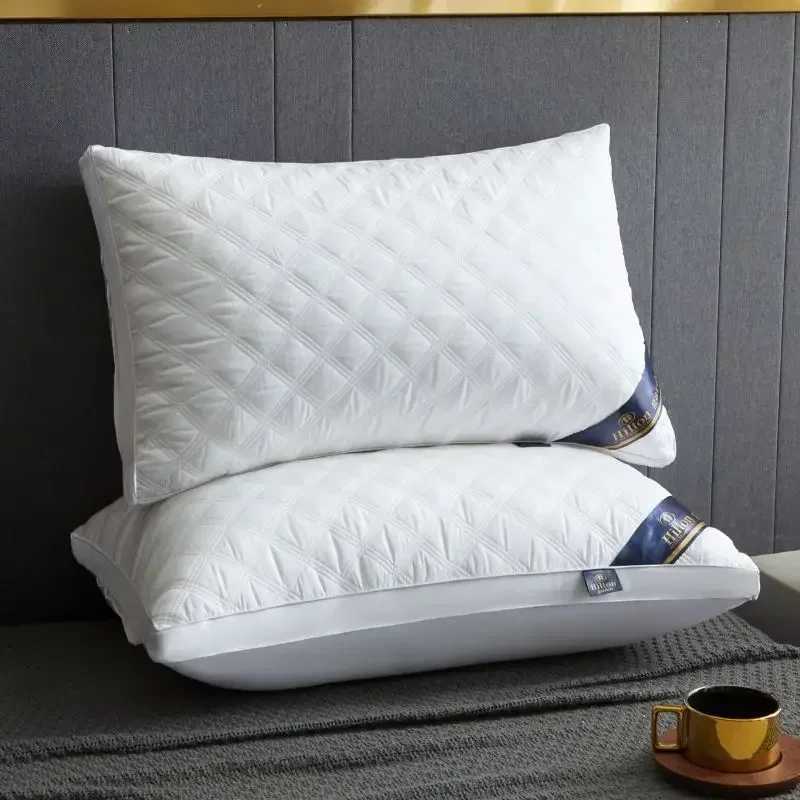 Soft cotton pillow core for neck support used by Hilton hotels for high-quality adult student families with one or two pillow cores W240902