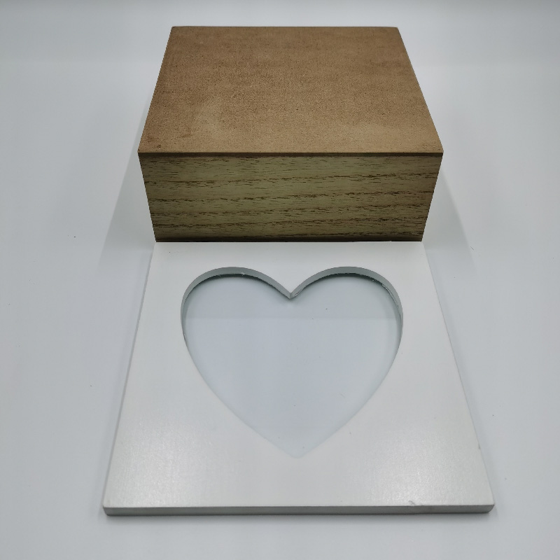Romantic Jewelry Display Case Featuring a Lovely Heart Shape Perfect for Storing Precious Gemstones & Trinkets
