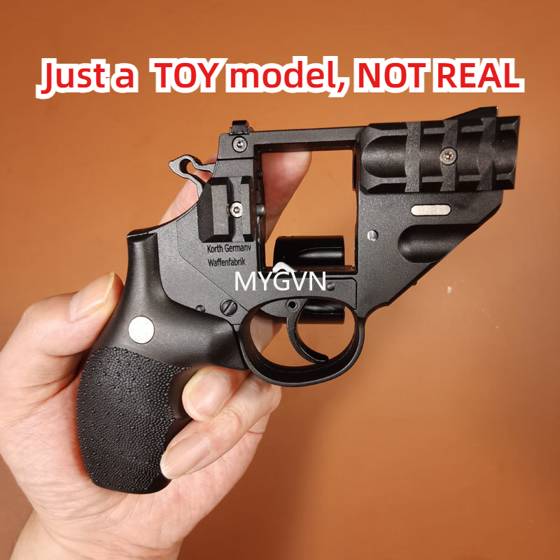 Korth Sky Marshal 9mm Revolver Toy Pistol Blaster Soft Bullet Toy Gun Shooting Model For Adults Boys Birthday Gifts CS