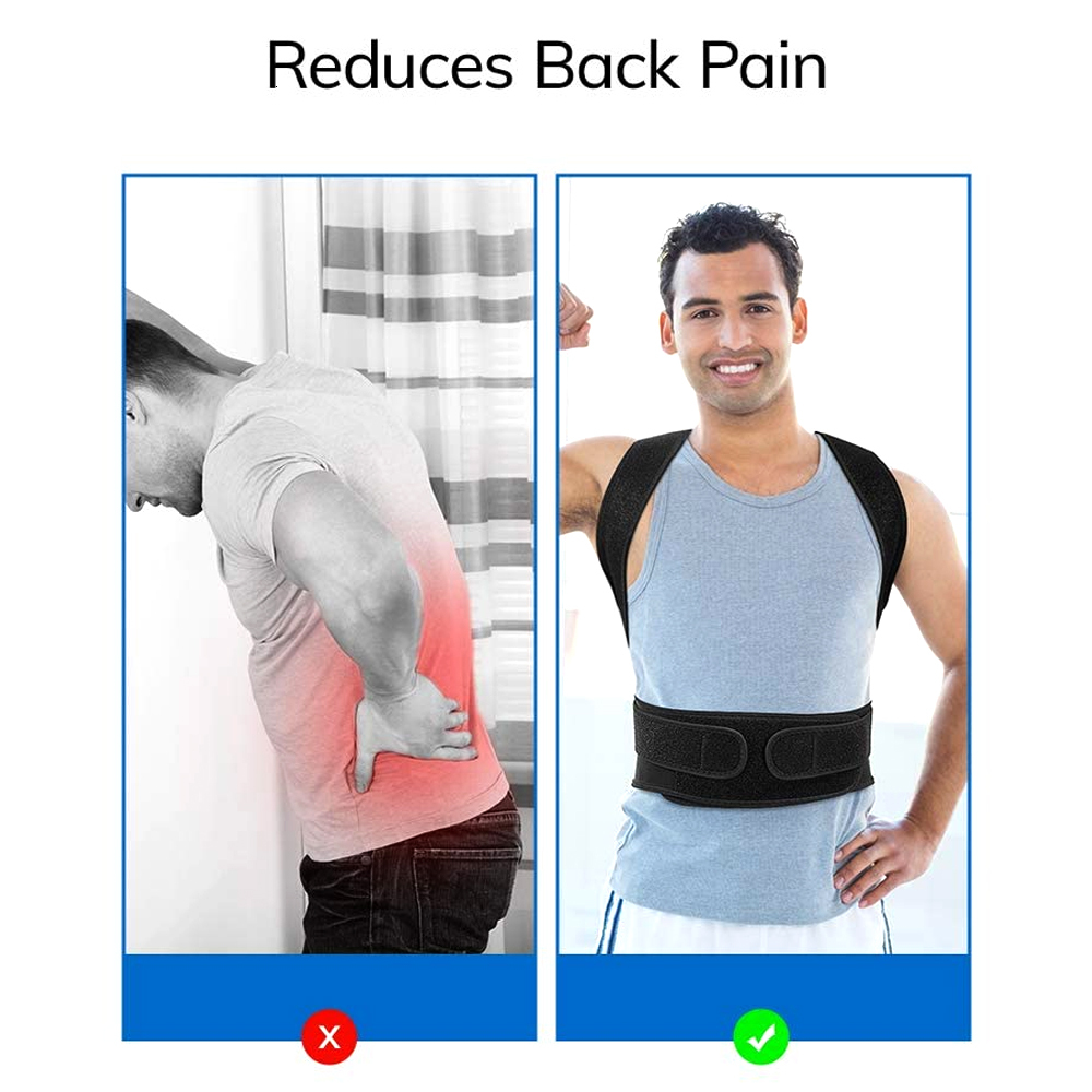 Back Brace Corrector for Women & Men,Back Straightener, Scoliosis and Hunchback Correction,Adjustable Posture Trainer
