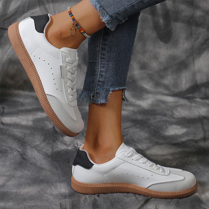 Casual Suede Plus size women Sneakers shoes Lace Up Shallow Mouth Comfortable Women's Shoes Fashion Non Slip Spring Autumn Shoes