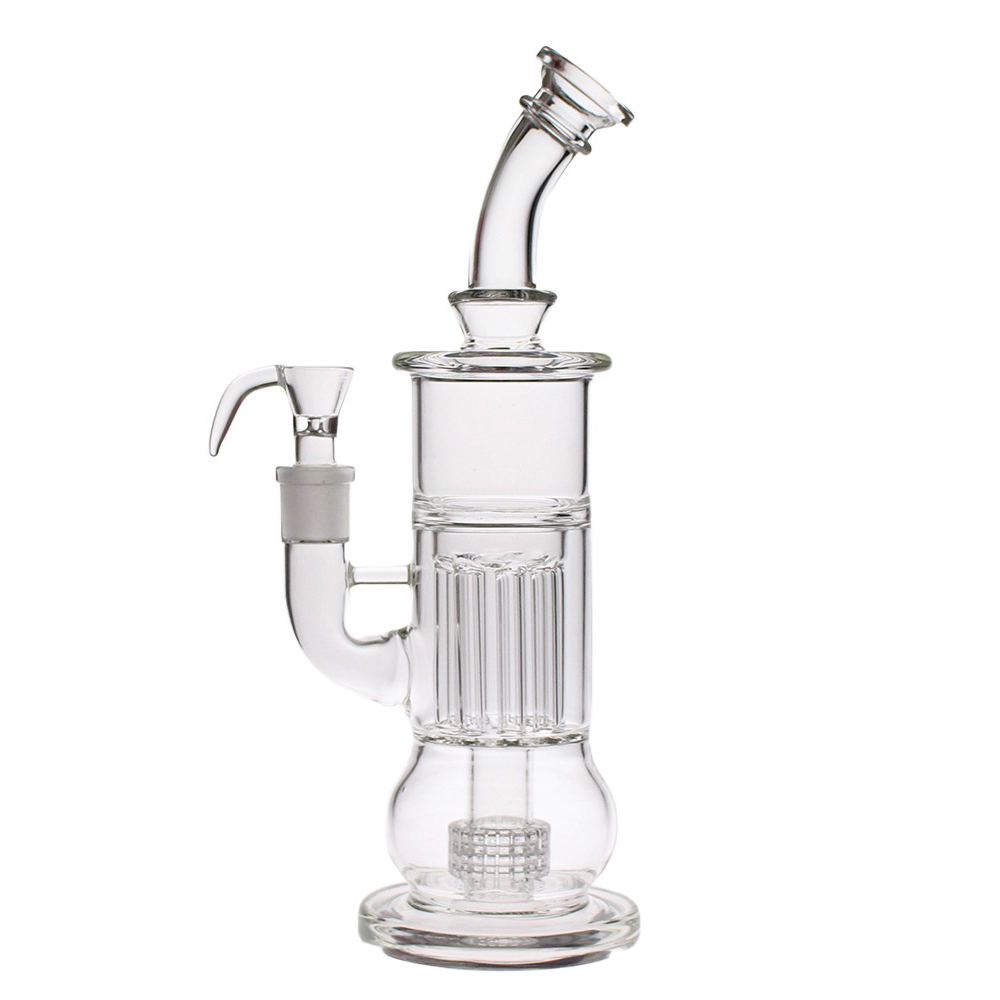 SAML 34m Tall Large Hookahs Matrix Perc Glass bong 8 Pillars Water Pipe Bent Mouthpiece Dab Rig Joint size 18.8mm PG3016/FC-707