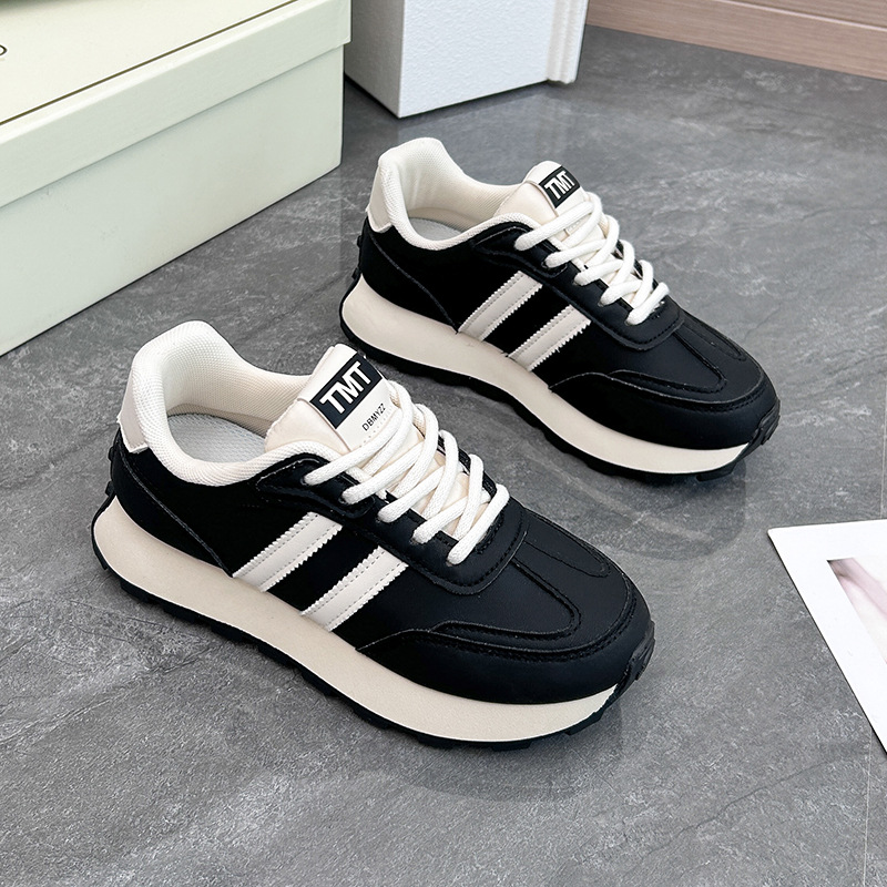 Women's Vintage Casual Shoes Lady Classic Sneakers Lace-up Flats ad61