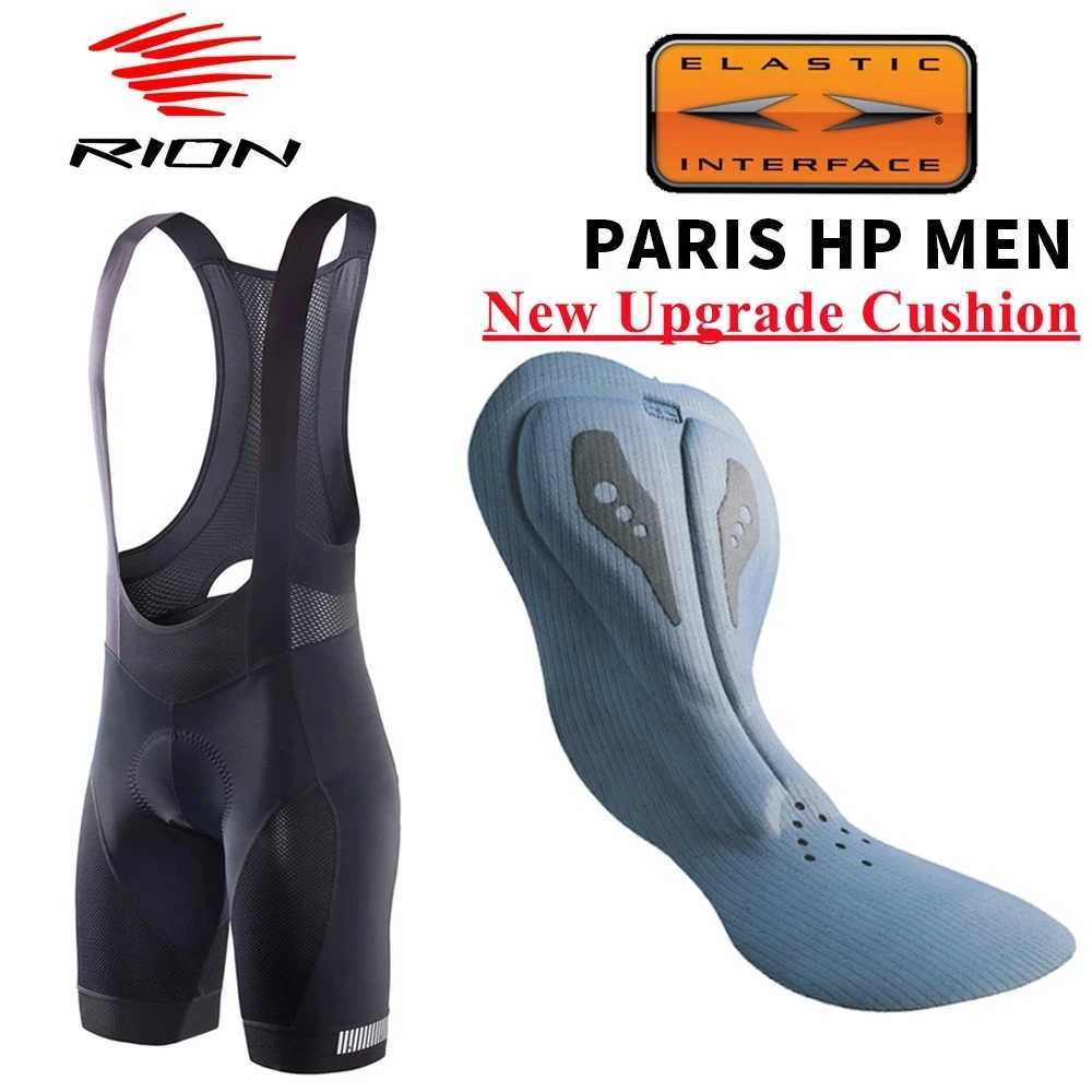 RION Cycling Shorts Men Cycling Masculina Bib Shorts Elastic Interface Cushion Long Distance MTB Padded Shorts Tights Slim FitW250121