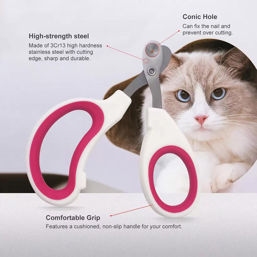 Professional Cat Nail Clippers for Small Cat Dog Stainless Steel Puppy Claws Cutter Pet Nail Grooming Clippers Trimmer