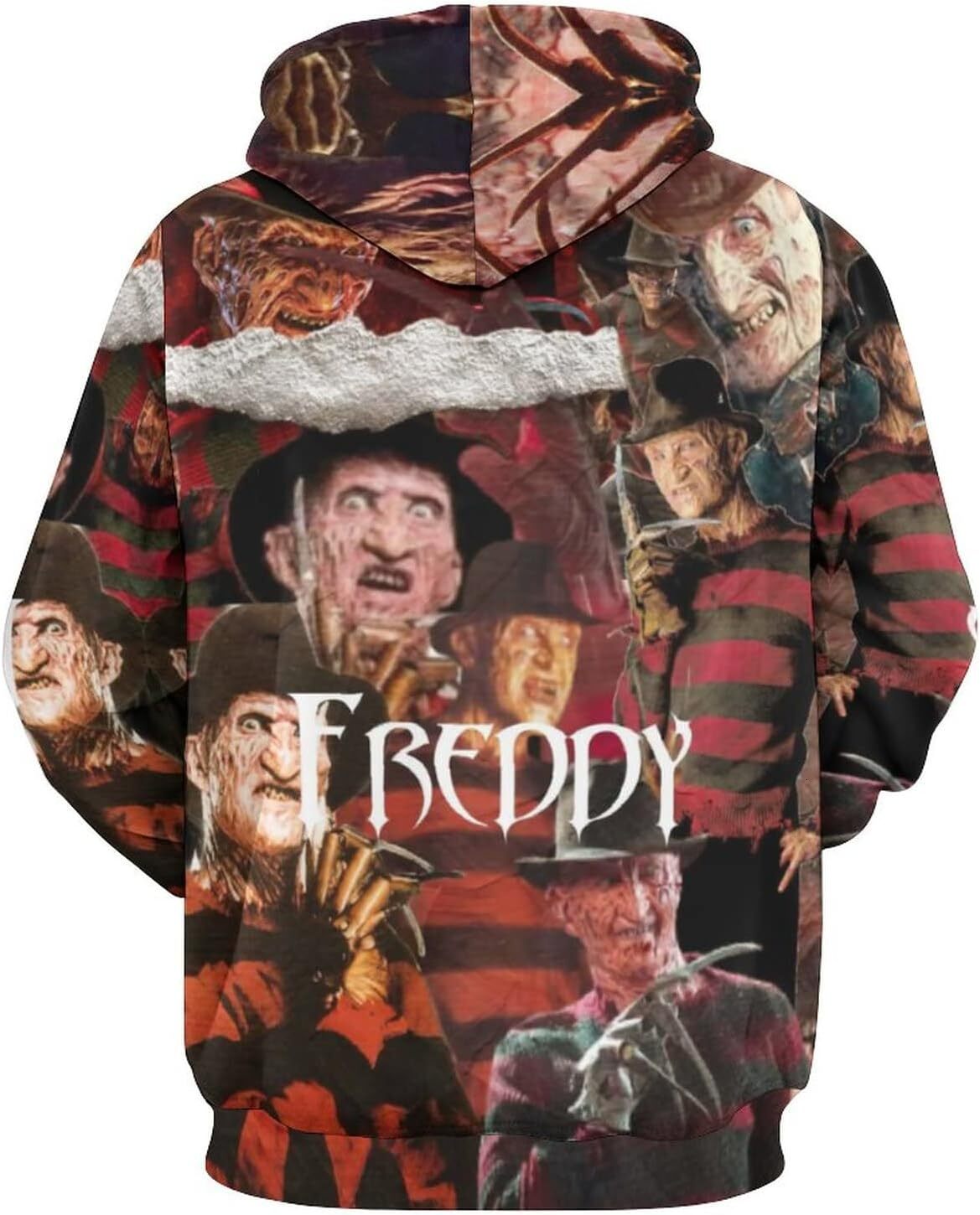 Hoodie for Mens Womens Freddy Krueger Unisex 3D Novelty Hoodies Teen Pullover Sweatshirt Casual Tracksuit with Pockets M Graphic Hoodies sweatshirt
