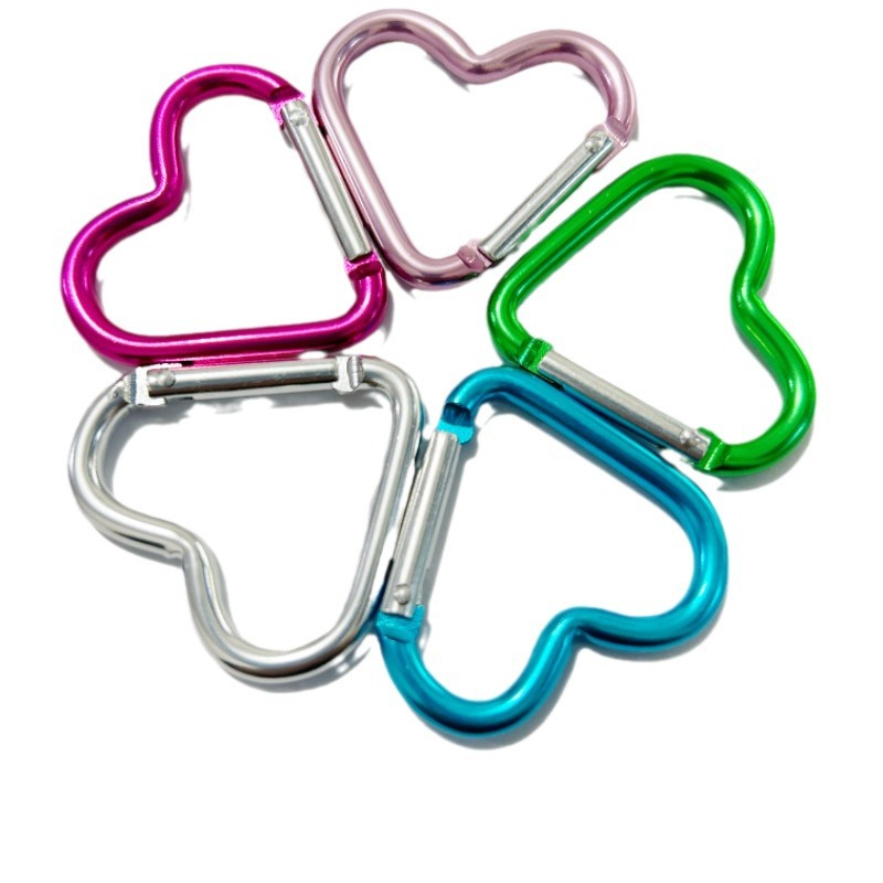 Love Heart Outdoor Gear Attachment Carabiner - Durable Metal 44mm x 40mm