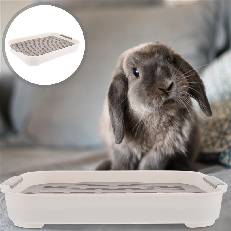 Rabbit Litter Box Small Pet Toilet Tray Bunnies Corner Toilet Box For Ferret Hamster Dragon Cat Guinea Pig Pig Supplies