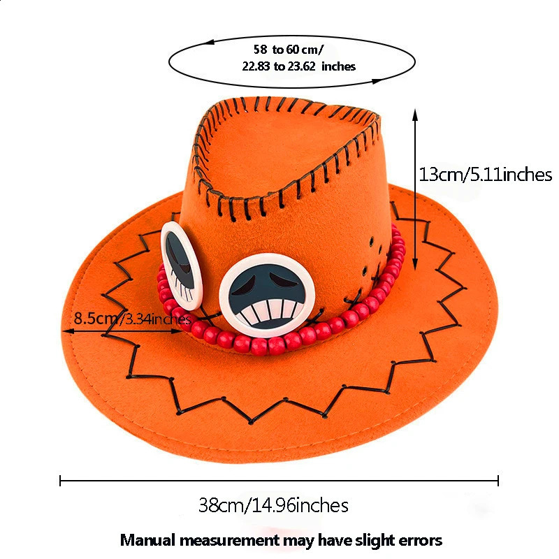 LED light up Firefist Ace Cap yellow luminous Portgas D Ace Cosplay Costume Hat gift for anime lovers halloween cosplay 240904