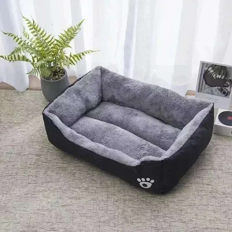 Large Pet Warm Comfortable House Soft PP Cotton Nest Dog Basket Mat Autumn and Winter Waterproof Cat Bed
