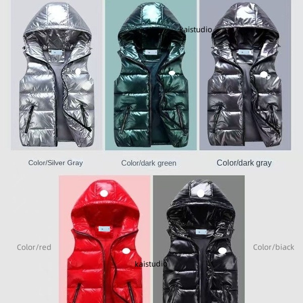 Winter Mens vests down windbreaker hooded zipper vest jacket classic parka coats for mens womens apparel sweatsuit blouses hoodie sweatshirt outwear