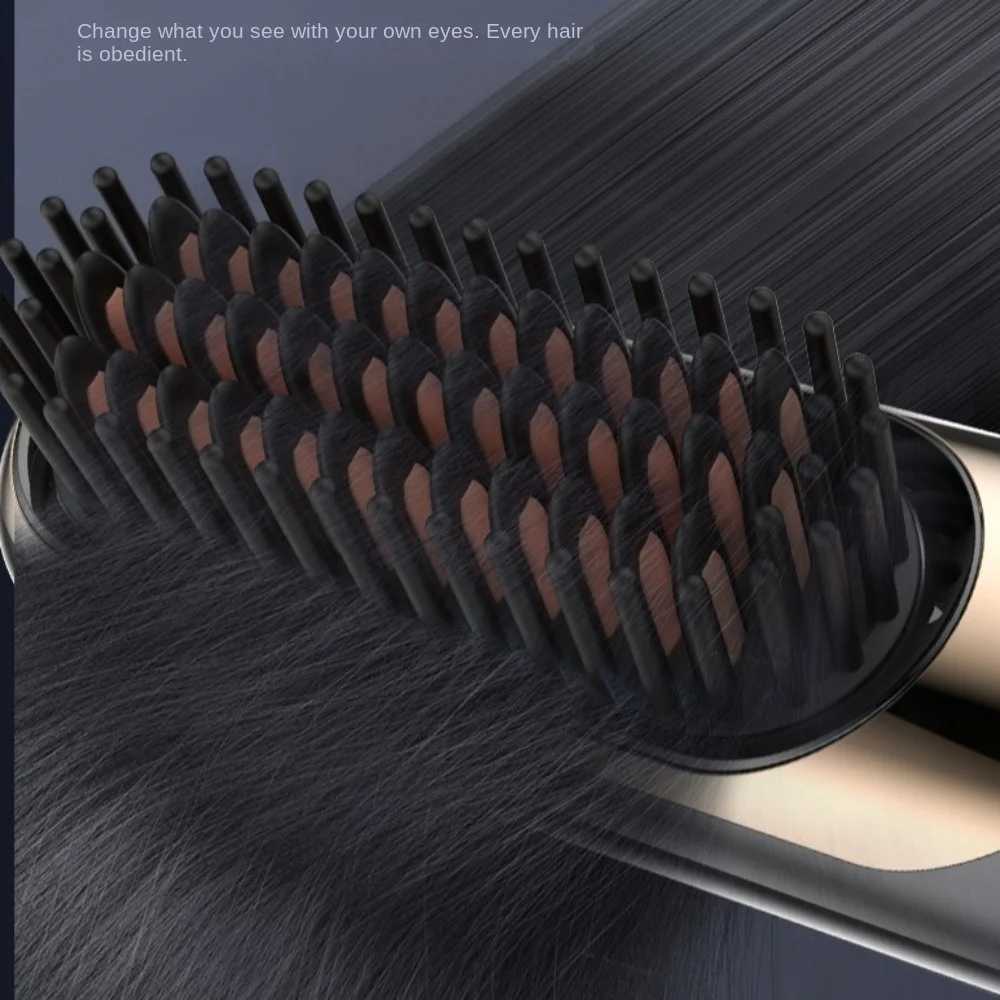 Negative Ion Hair Straightener Comb Thermostatic Wireless Electric Hot Comb Multifunctional 4 Temperatures W250610