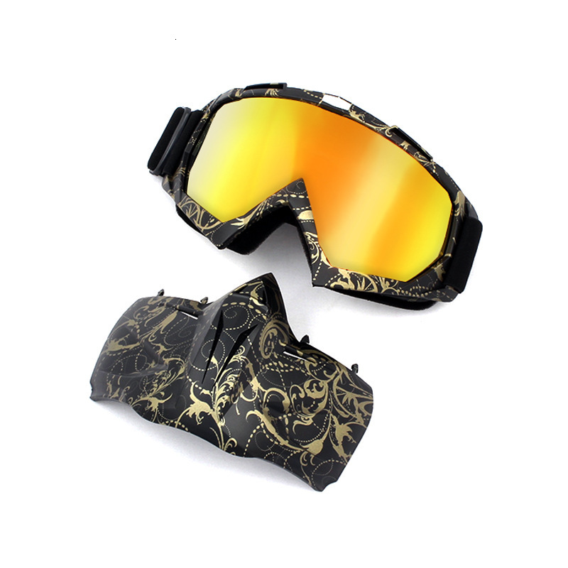 Off road motorcycle outdoor riding glasses sports windproof sand bike men's and women's face mask goggles