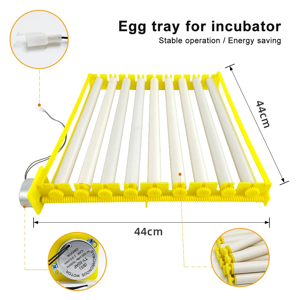 Automatic 360 Degree Rotary Egg Turner Roller Tray Duck Quail Bird Poultry Eggs Hatching Incubator Farm Incubation Tool