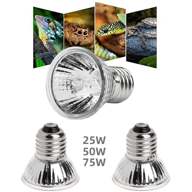 E27 110-220V 25/50/75W Reptile UVA Heat Lamp Pet Heat Lamp Tortoise Lizard Reptile Heater Lamp Emitter Suitable for Pet Bird