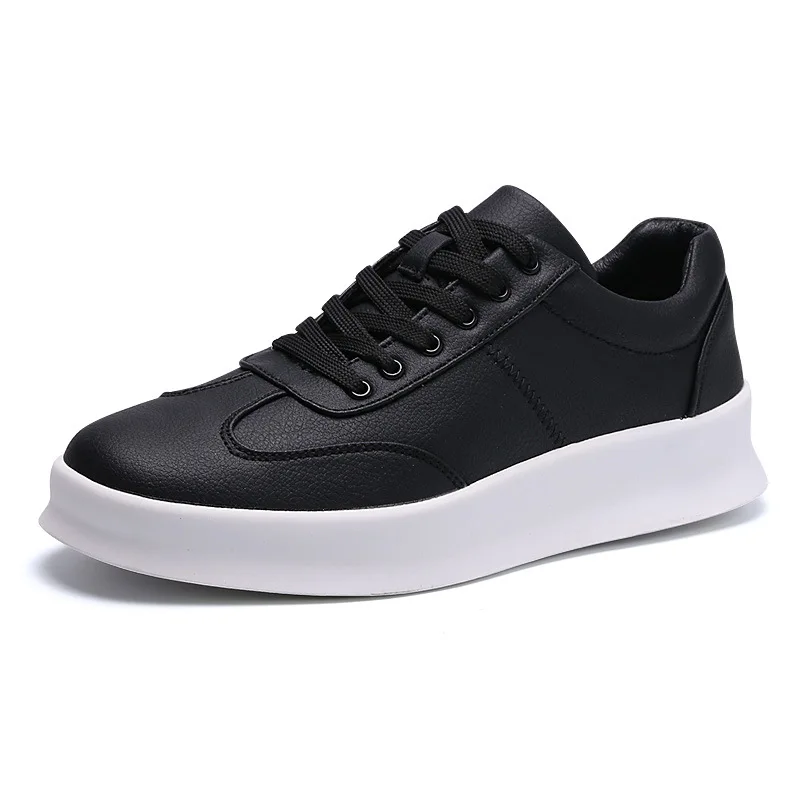 Shoes New Men's Elevated Thick Sole Fashion Casual Low Top Solid Color Board Shoes Versatile Super Fiber Men's Shoes