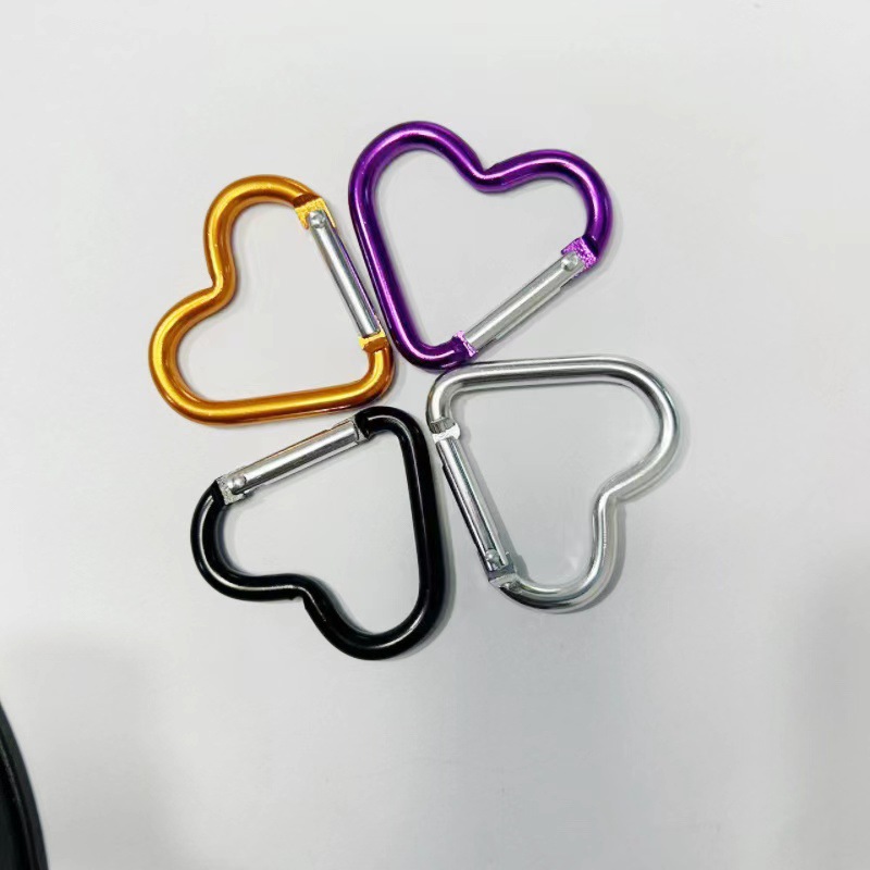Love Heart Outdoor Gear Attachment Carabiner - Durable Metal 44mm x 40mm