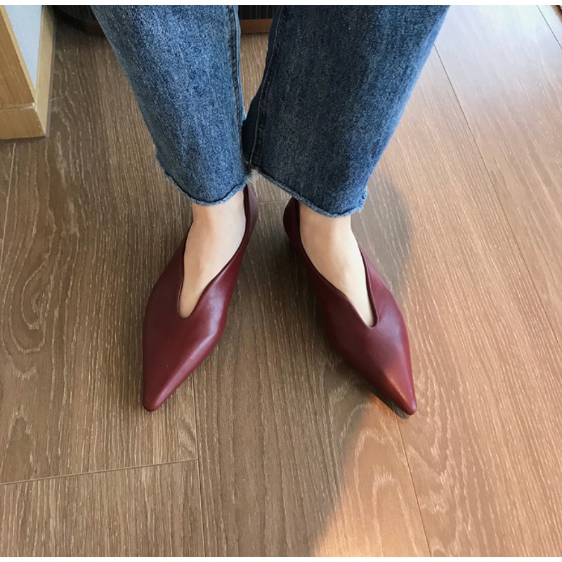 New Fashion Flats Shoes Women Flats Non-slip Flats Casual Pointed Toe Slip on Flat Heel Loafers Size 35-39 Zapatos Mujer
