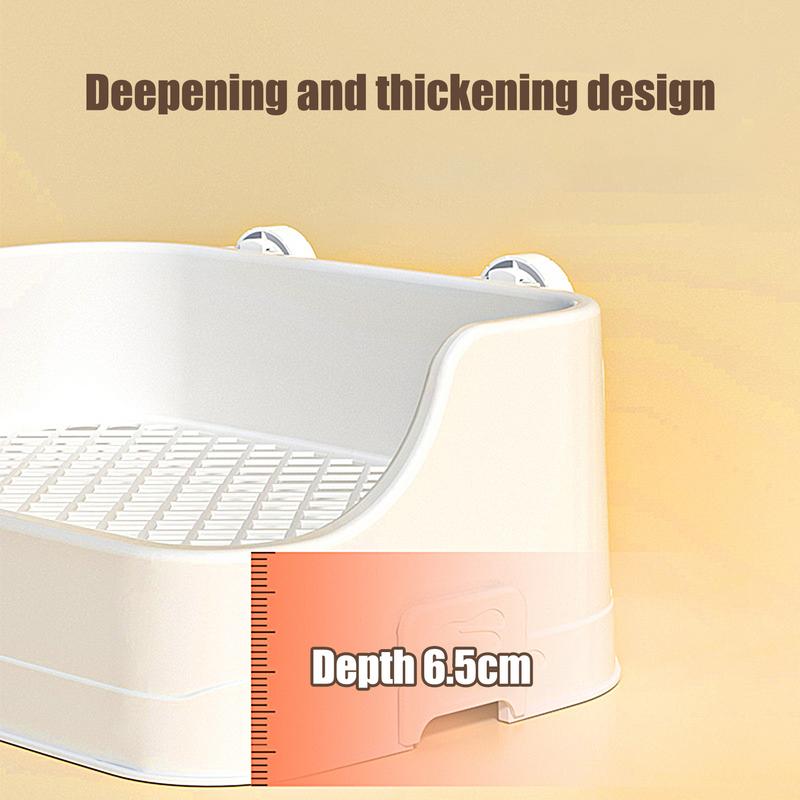 Large Capacity Pet Toilet with Buckle for Guinea Pigs Dangling Square Small Pet Litter Box Pet Cleanging Tools