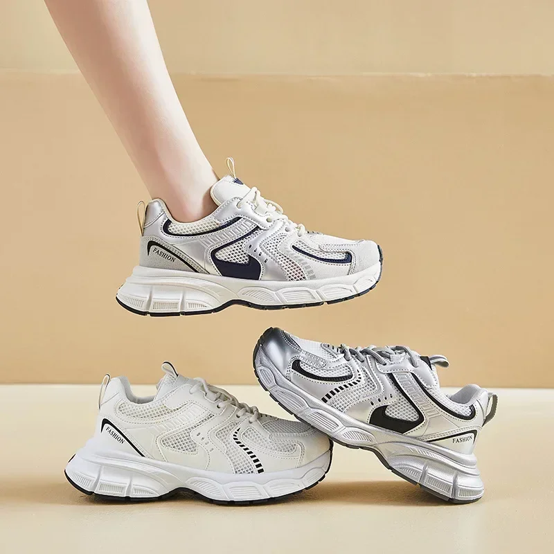 Running Shoes Breathable Sport Fashion Sneakers Women Athletic Outdoor Training Jogging Walking Tennis Shoes Zapatillas Mujer