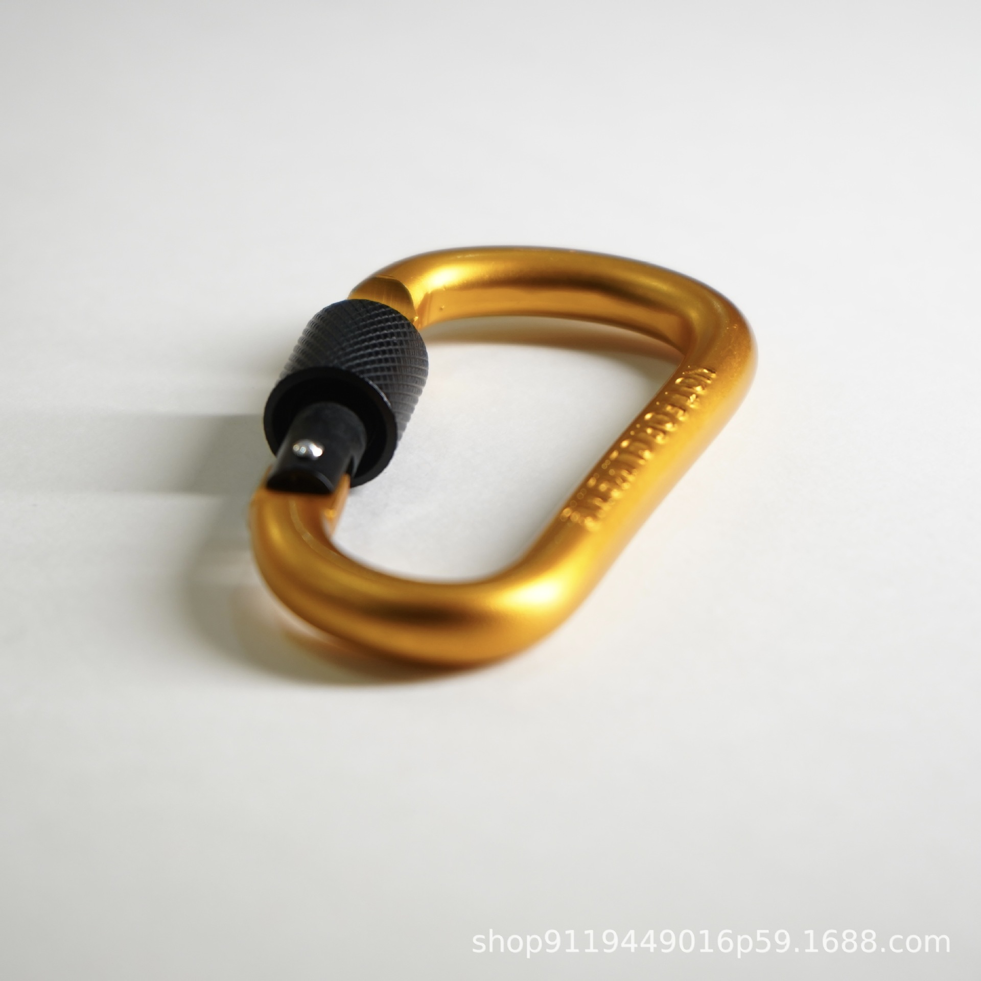 Strong 8cm D-Type Climbing Snap Hook with Safety Lock for Outdoor Activities