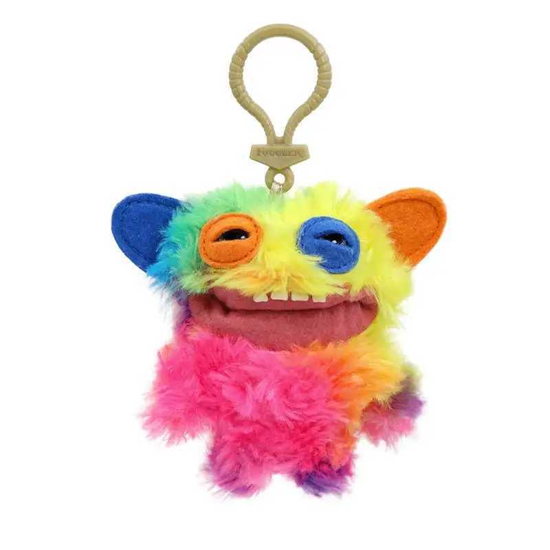 Original Fuggler Big Tooth Monster Pendant Mill Sasquoish Keya Treasure Ugly Cute Doll Bag Plush Keychain Pendant Toy GiftW240903