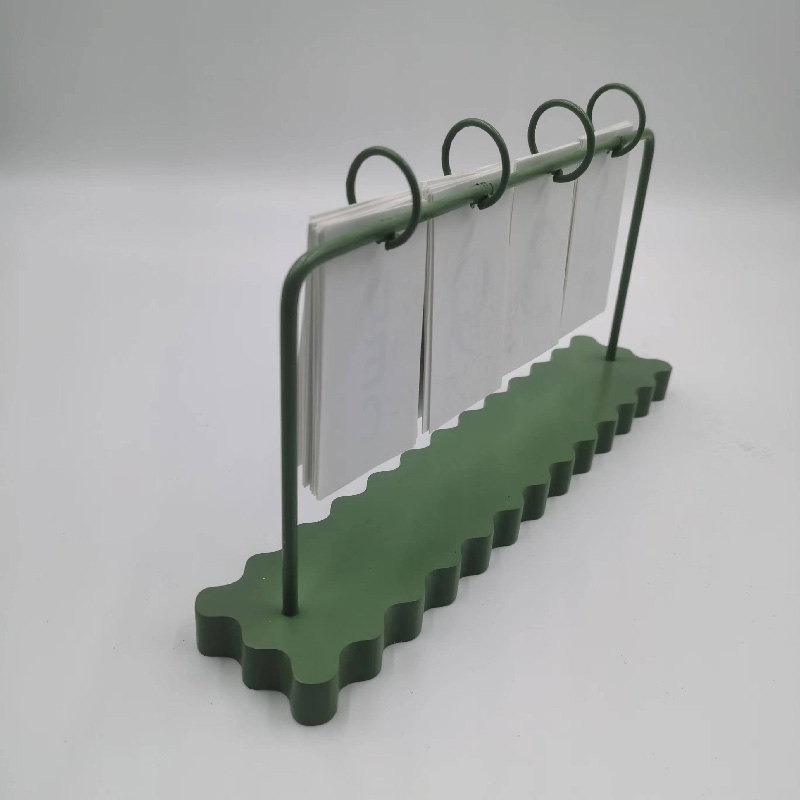Stylish White-Green Desk Calendar for Time Management Efficiency