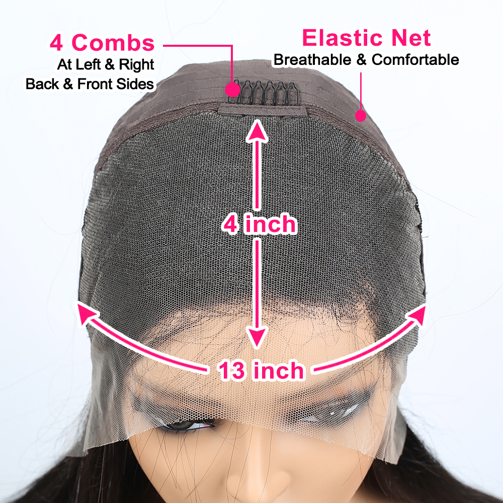 Natural Black 1B Super Double Drawn 13X4 Transparent Raw Vieamese Hair Lace Wig Bone Straight Bob Wigs 180 Density
