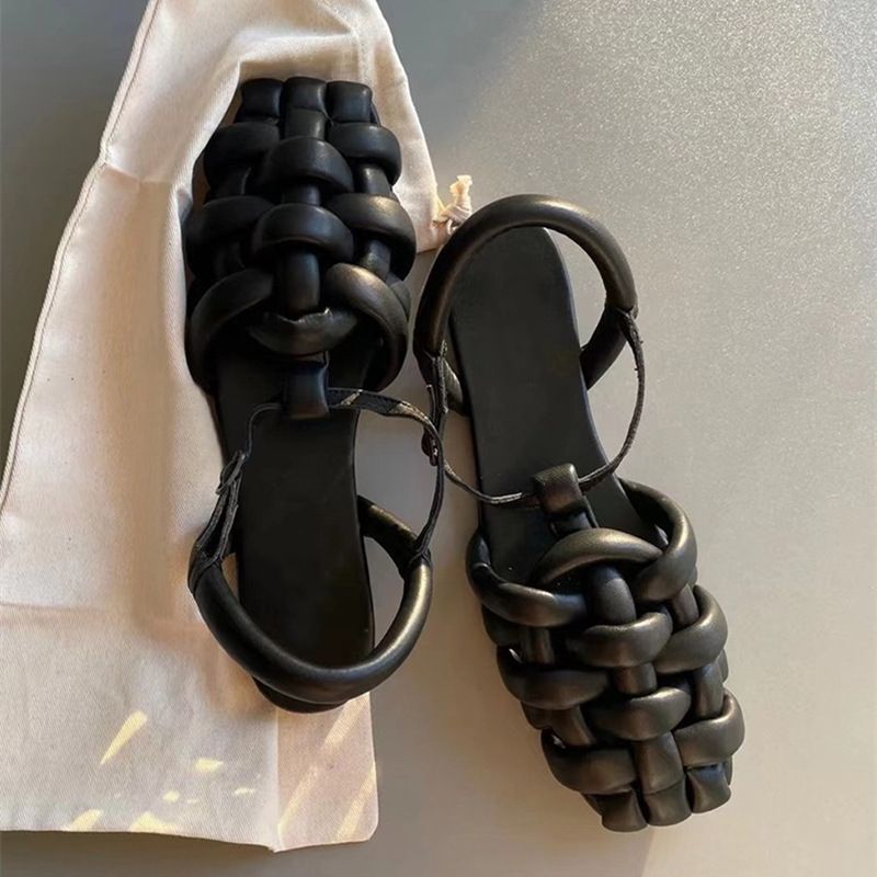 Women's sandals casual 2024 new summer versatile fashion Roman comfortable flat bottomed vacation beach shoes zhanyishengli