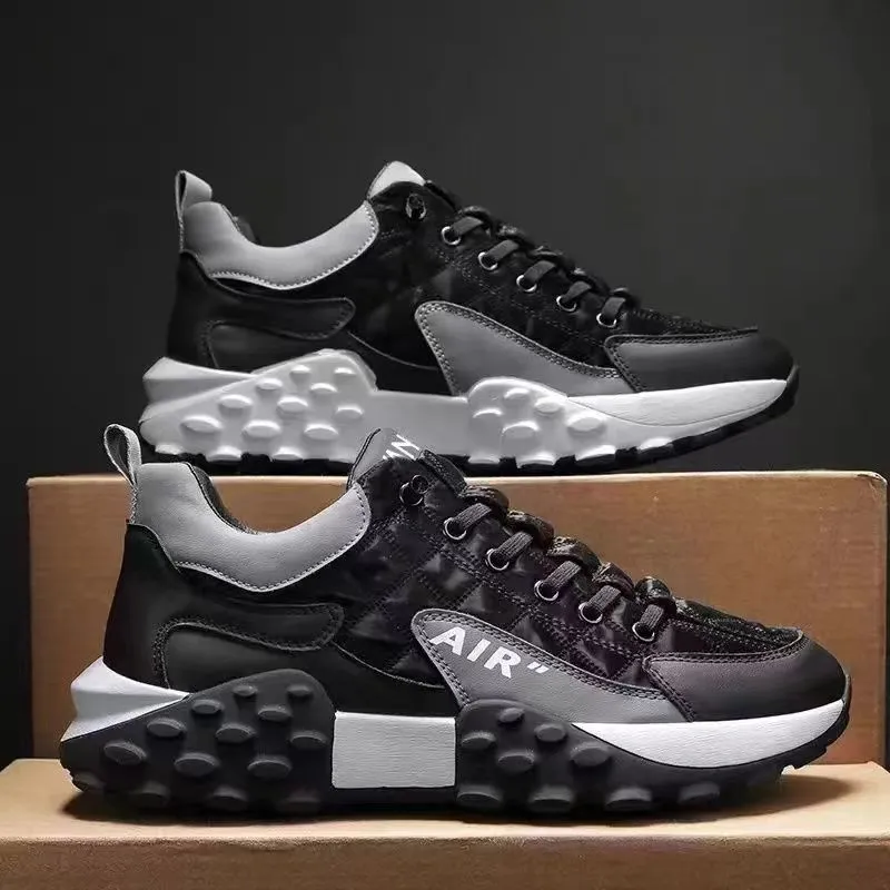 designer Sneakers Men Waterproof Thick Soles Leather Walking Sneaker New Sports Running Shoes