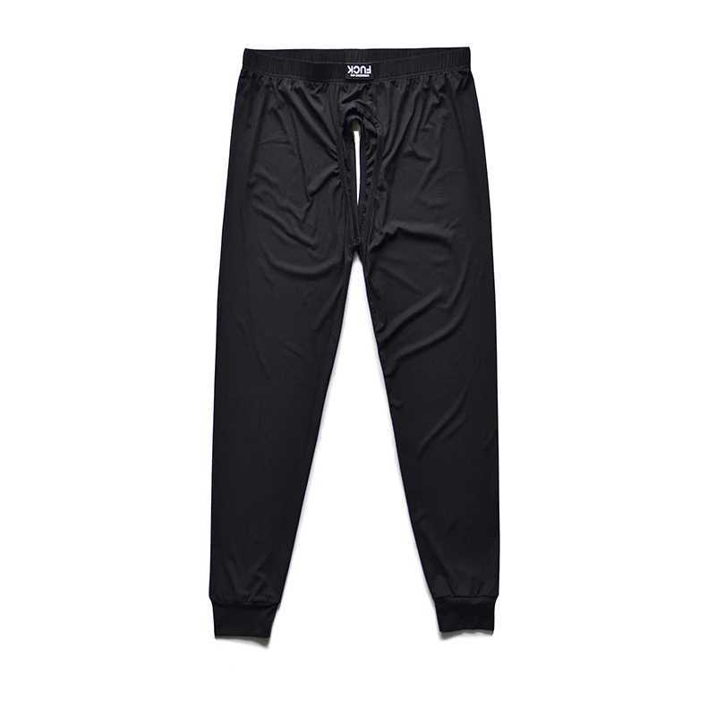 Hot underwear sexy mens hot pants interior open crotch Cueca pajamas thin mens tight pants W240903