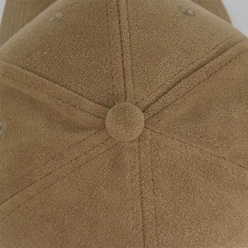 Solid suede retro baseball cap suitable for men women spring autumn street fast back hip-hop hat adjustable faux fur sunscreen sun hat W240903