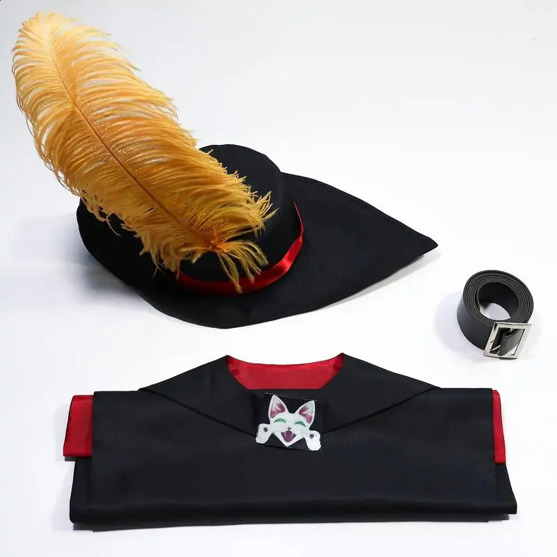 Puss In Boots Costume Cape Puss Hat The Last Cat Belt Costume Anime Cat Cosplay Costume Set for s Halloween Clothing 240904