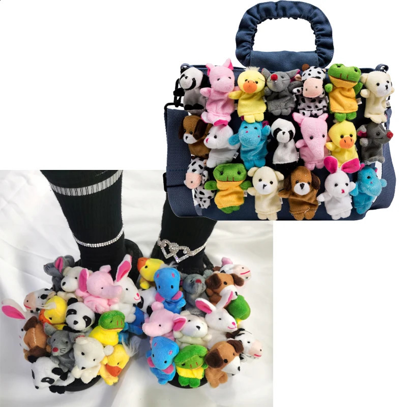 2024 womens home slider summer cute plush animal decoration slider fashionable wearing slider flat shoes womens shoes 240903