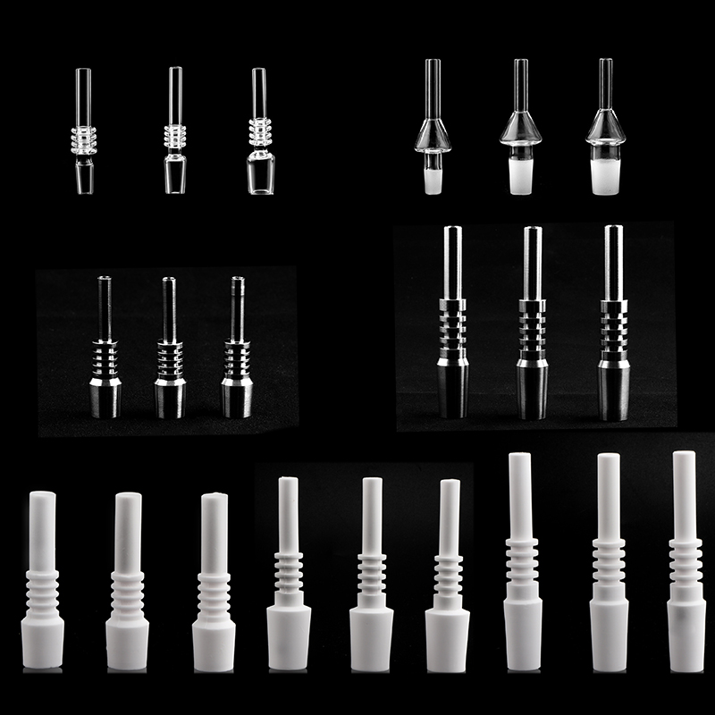 Beracky 10mm 14mm 18mm Male Ceramic Nail/ Titanium/Quartz Tip Smoking Mini Replacement Tips For NC Kits Glass Water Bongs Dab Oil Rigs