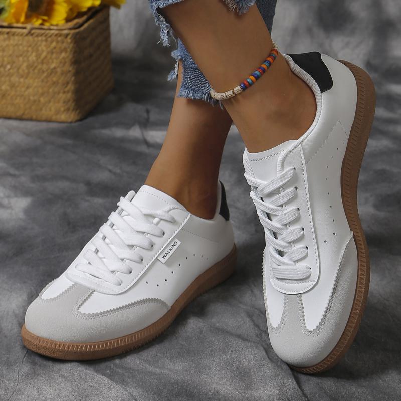 Casual Suede Plus size women Sneakers shoes Lace Up Shallow Mouth Comfortable Women's Shoes Fashion Non Slip Spring Autumn Shoes