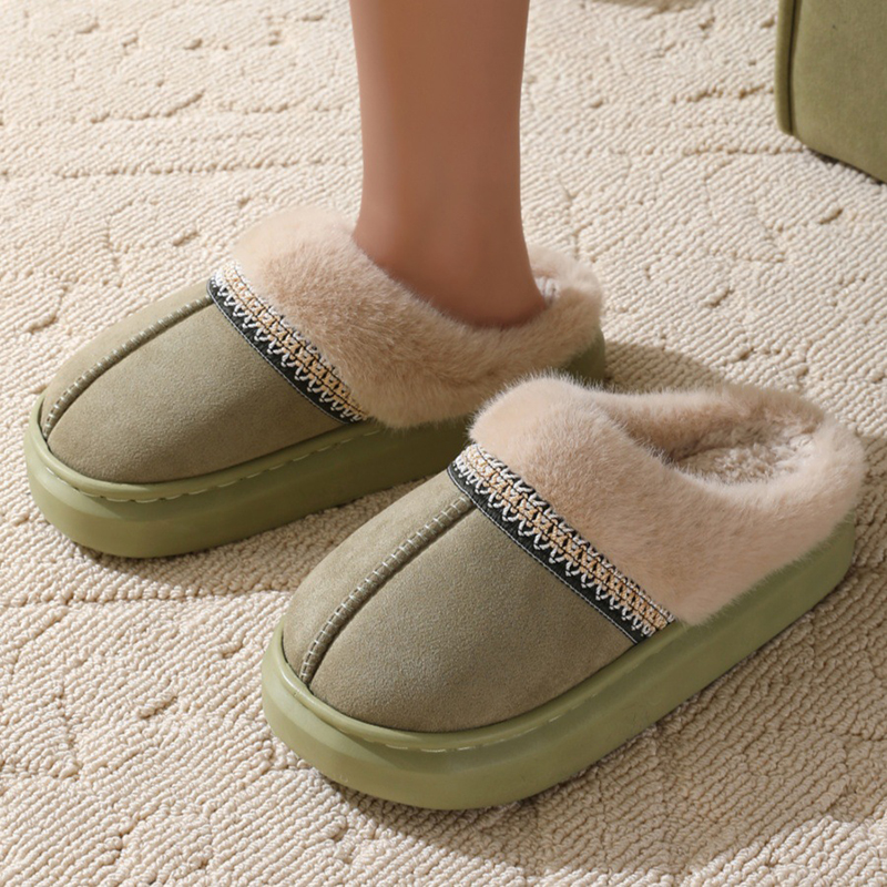Fuzzy Women's Memory Foam Fluffy Winter House Shoes Indoor and Outdoor Lovers Warm New Slippers with Good Wrapping 5579