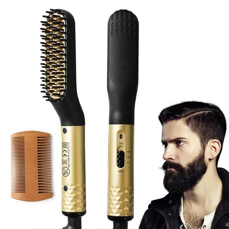 Professional Hair Comb Brush Beard Straightener Multifunctional Hair Straightening Comb Hair Curler Fast Heating Styling Tools W250610