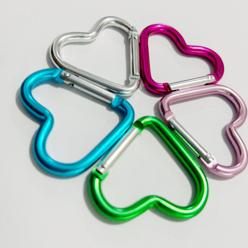 Love Heart Outdoor Gear Attachment Carabiner - Durable Metal 44mm x 40mm