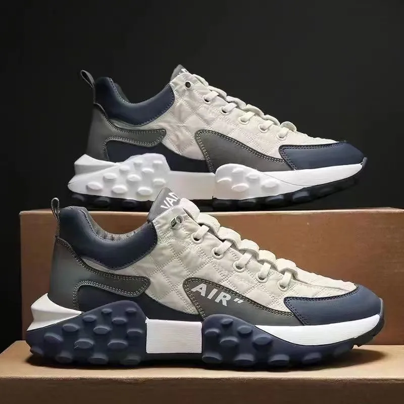 designer Sneakers Men Waterproof Thick Soles Leather Walking Sneaker New Sports Running Shoes