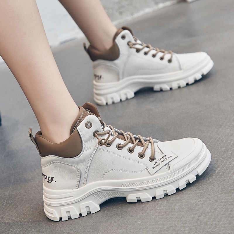 AIYUQI Sneakers Work Boots Women Winter 2024 New Casual Women's Short Boots Fur Platform Women's Ankle Boots