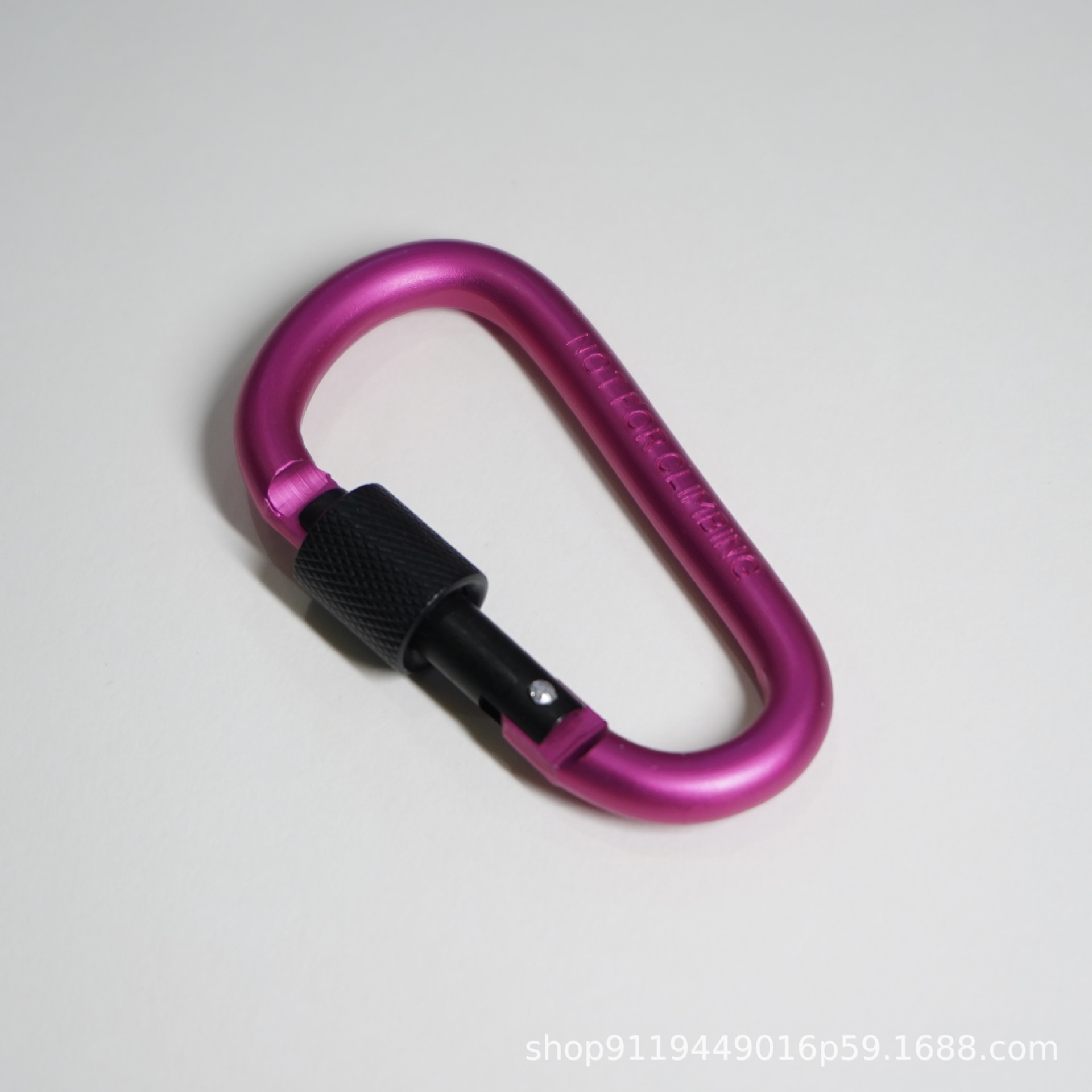Strong 8cm D-Type Climbing Snap Hook with Safety Lock for Outdoor Activities