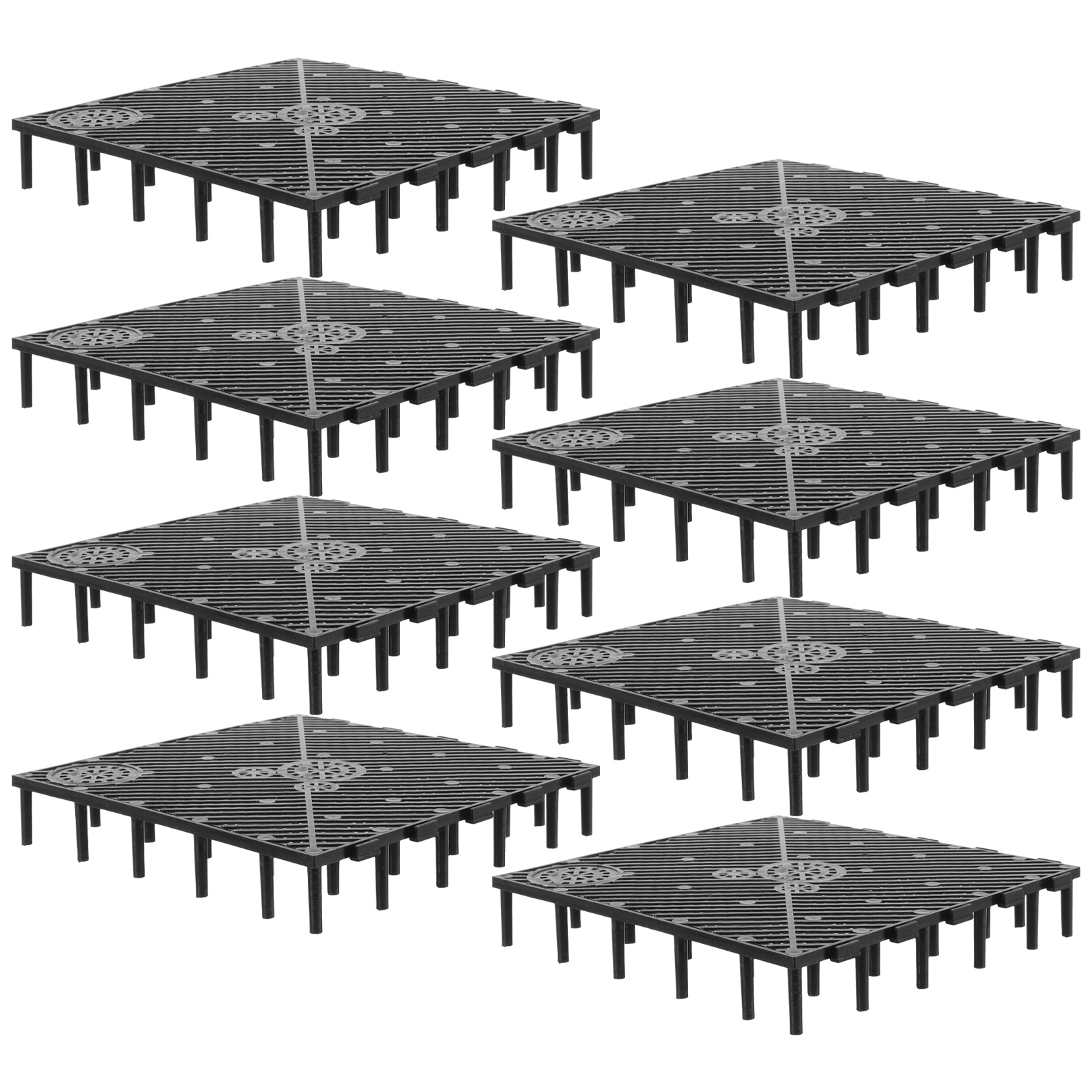 20 Pcs Filter Plate Fish Tank Bottom Grate Substrate under Gravel Tanks Bowl PVC