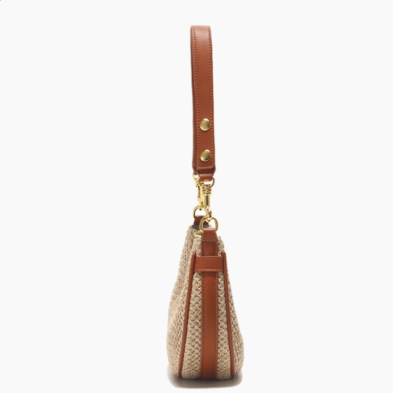 2024 Summer Womens Casual Shoulder Grass Decorative Handbag Fashion Beach Party Bag 240902 66a7 4