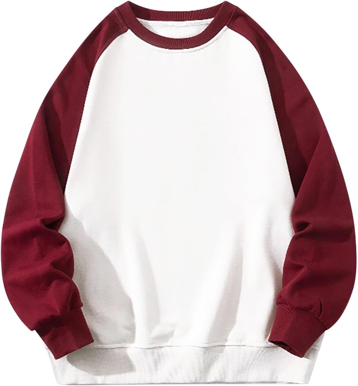 Long Sleeve Shirts For Men Sweatshirt Oversized Sweatshirt Soft Color Block Baseball Tees Shirt Cre T Shirt Tee Streetwear Casual Tops Clothes Free sh
