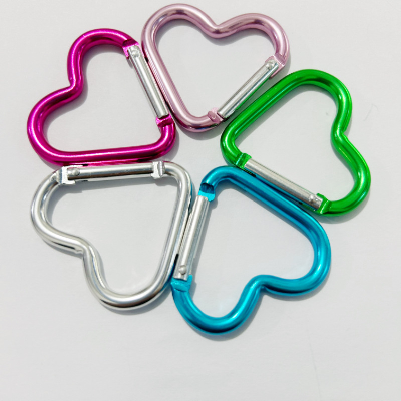 Love Heart Outdoor Gear Attachment Carabiner - Durable Metal 44mm x 40mm
