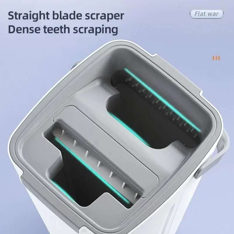or Magic Flat Squeeze with Bucket Hand Free Lazy Microfiber 360 Rotating Self-Wringing Mop House Cleaning