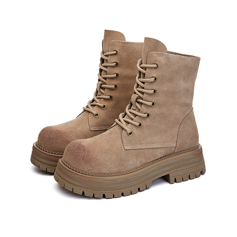 AIYUQI 2024 new thick-soled women's boots non-slip dual-purpose ankle boots women's retro women's winter shoes motorcycle boots