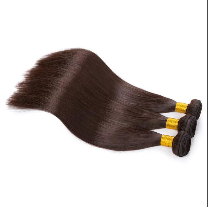 Brazilian Human Remy Virgin Hair Straight Hair Weaves Honey Blonde 2# 4# 6# 8# 10# 30# 33# Color 100g/bundle Double Wefts 3Bundles/lot