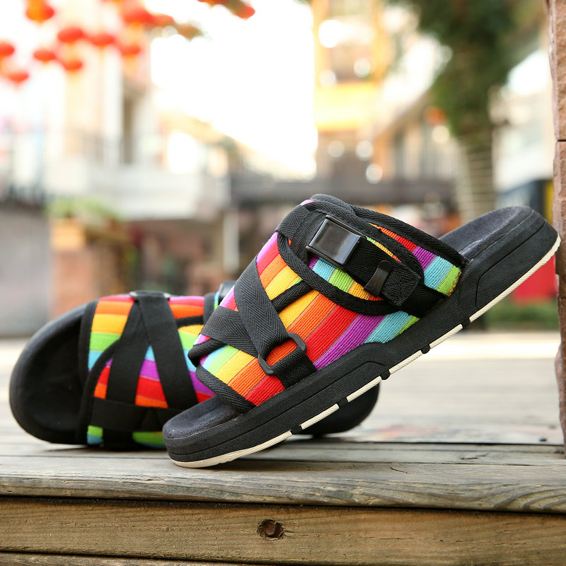 Men summer shoes plus size 36-45 slippers fashion couple slippers flip-flops comfortable footwear Casual Shoes Sapatos masculino